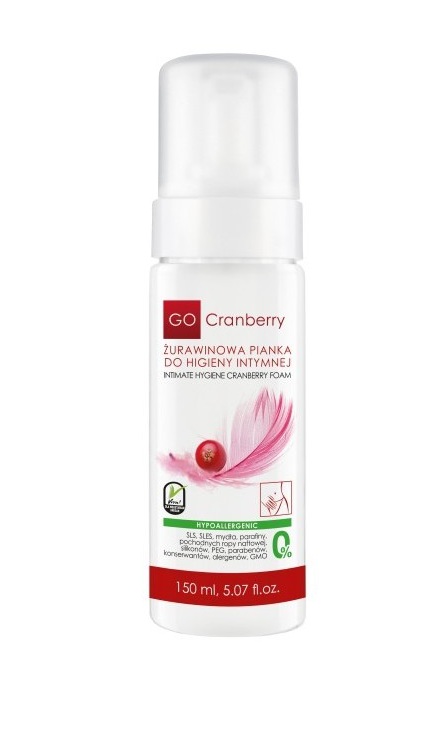 Пена для интимной гигиены с клюквой, GoCranberry, 150 мл