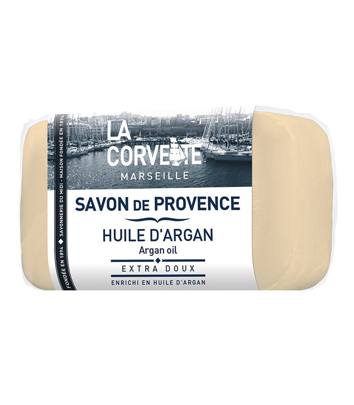 Французское твердое мыло La Corvette с аргановым маслом, 100 г
