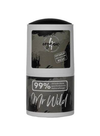 Шариковый дезодорант мужской, с ароматом Кипарис-имбирь, MR WILD 4organic, 50 мл