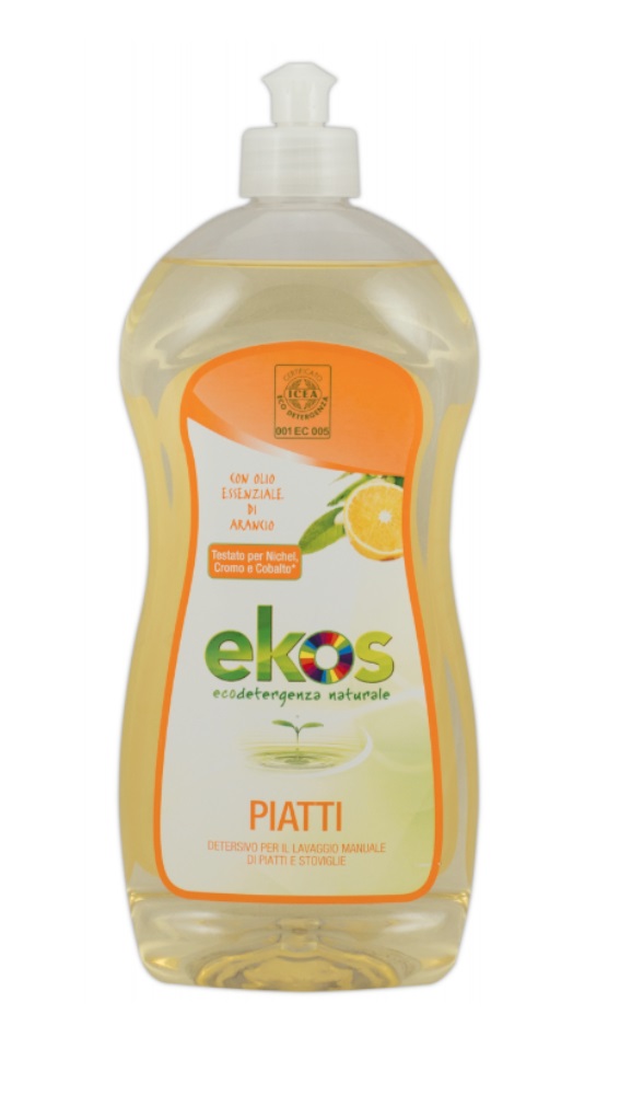 Средство для мытья посуды с апельсиновым маслом, Ekos, 750 мл