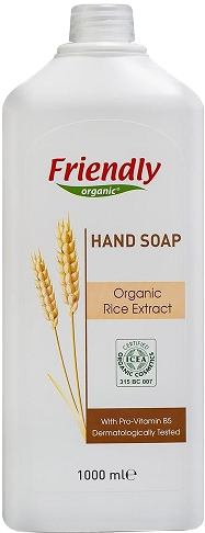 Жидкое мыло для рук с экстрактом Риса, Friendly organic, 1л