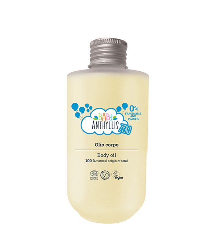 Детское масло для тела с пребиотиками, без запаха, стеклянная упаковка ZERO WASTE, Baby Anthyllis, 125 мл
