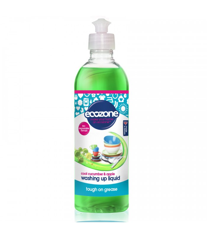 Жидкость для мытья посуды Огурец-яблоко, Ecozone, 500мл