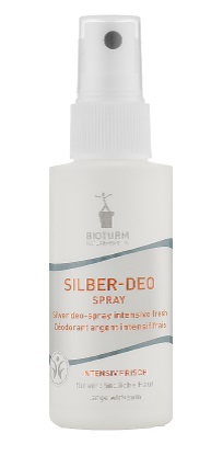 Дезодорант спрей с микросеребром, "Цитрус", для кожи склонной к сильному потоотделению, 50 мл, BIOTURM