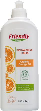 Средство для мытья посуды,  Апельсин, Friendly Organic, 500 мл