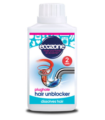 Жидкость для очистки труб, забитых волосами, ECOZONE, 250мл (2 применения)