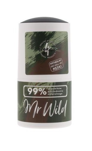 Шариковый дезодорант мужской, с ароматом Бергамот, MR WILD, 4organic, 50 мл