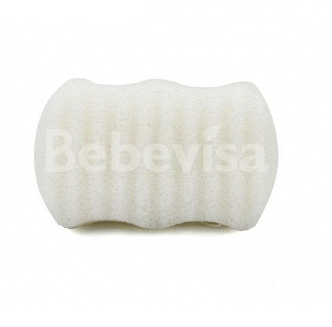 Спонж белый, Волна, для тела и лица, Bebevisa, 10*6 см
