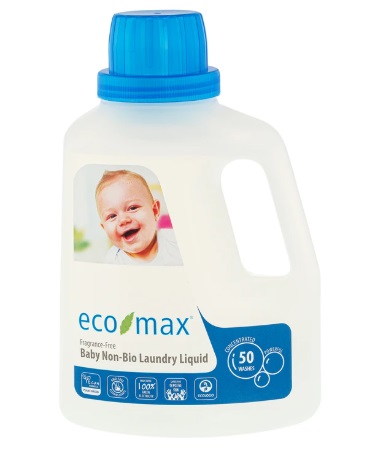 Средство для стирки, для младенцев, Без запаха, 1,5 л, Eco Max, 50 стирок