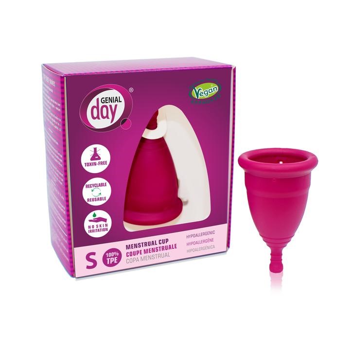 ЭКО Менструальная чаша, размер S, для подростков, VEGAN, Genial Day