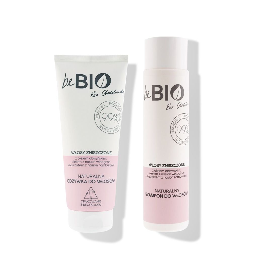 Набор: Шампунь (300 мл) + Кондиционер (200 мл) для поврежденных волос, BeBio