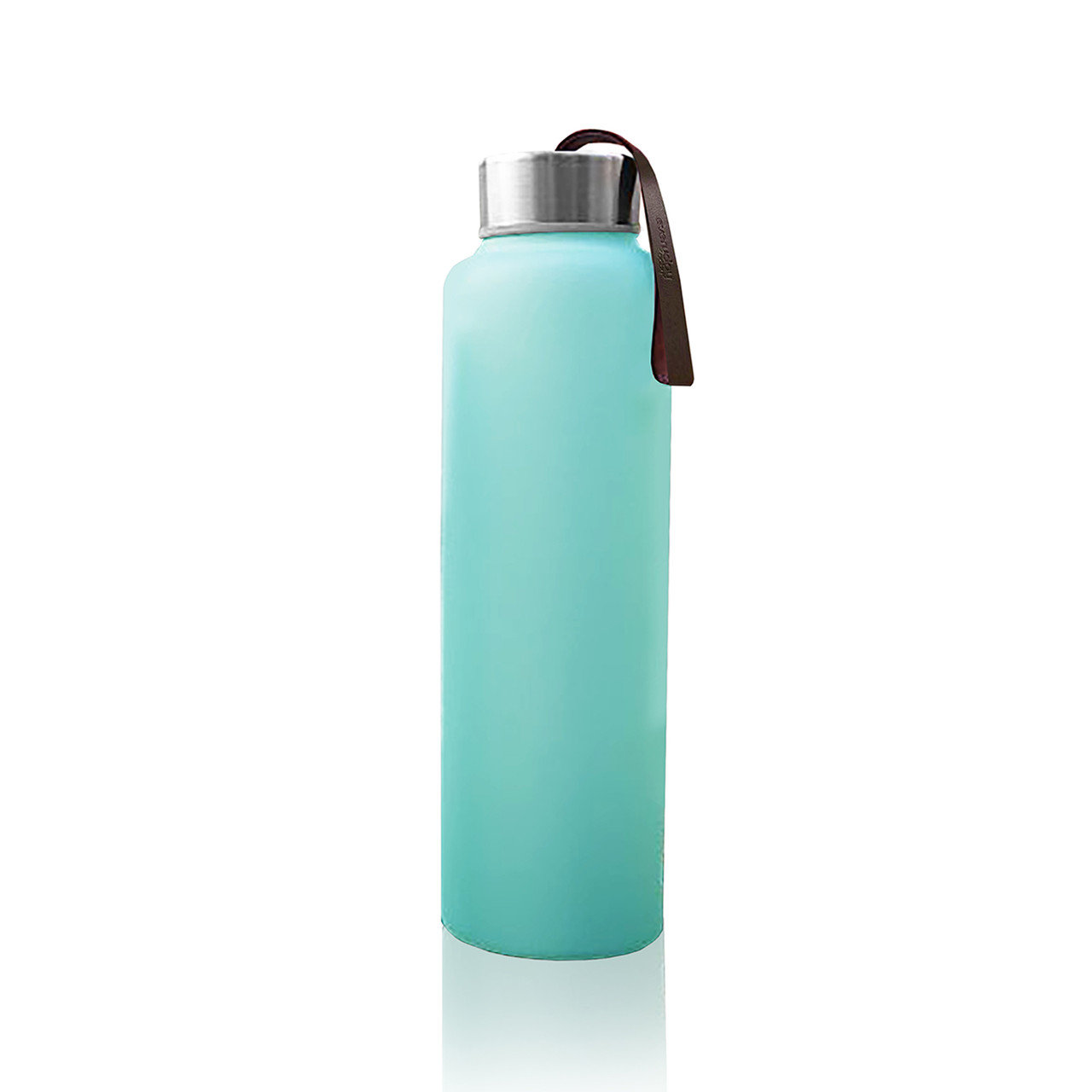 Стеклянная бутылка для воды с силиконовой защитой, Мятная, EverydayBaby, 400мл