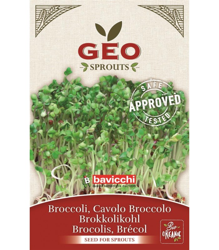 Брокколи - органические сертифицированные семена для рассады GEO, Bavicchi