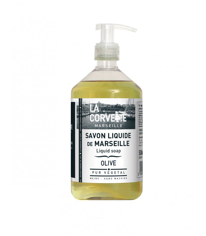 Марсельское жидкое мыло, Оливковое, La Corvette, 500мл