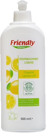 Средство для мытья посуды,  Лимон, Friendly Organic, 500 мл