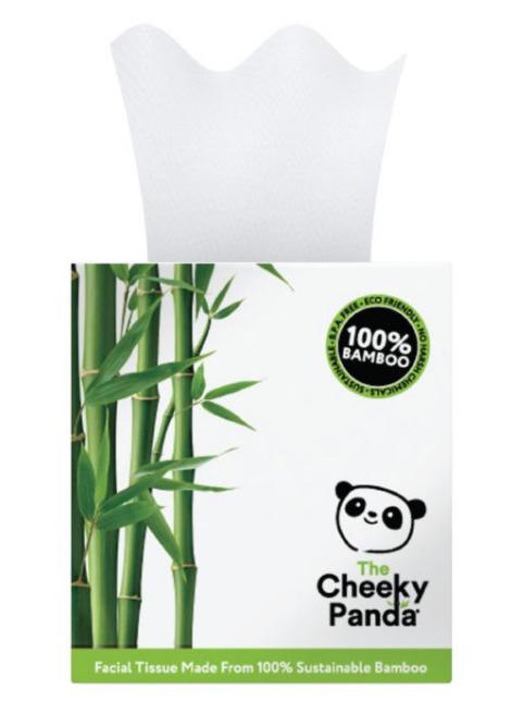 Бамбуковые салфетки для лица, универсальные, коробка кубик, 56 штук.  The Cheeky Panda