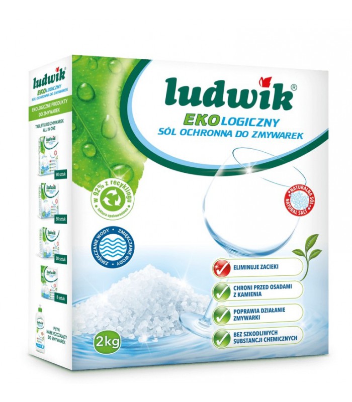 Соль защитная для посудомоечных машин, 2 кг, Ludwik