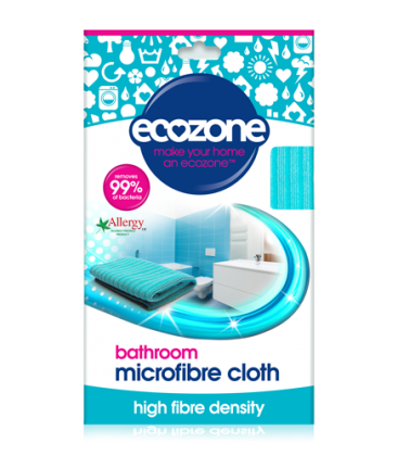 Салфетка из микрофибры для ванной комнаты, ECOZONE, 32х32 см